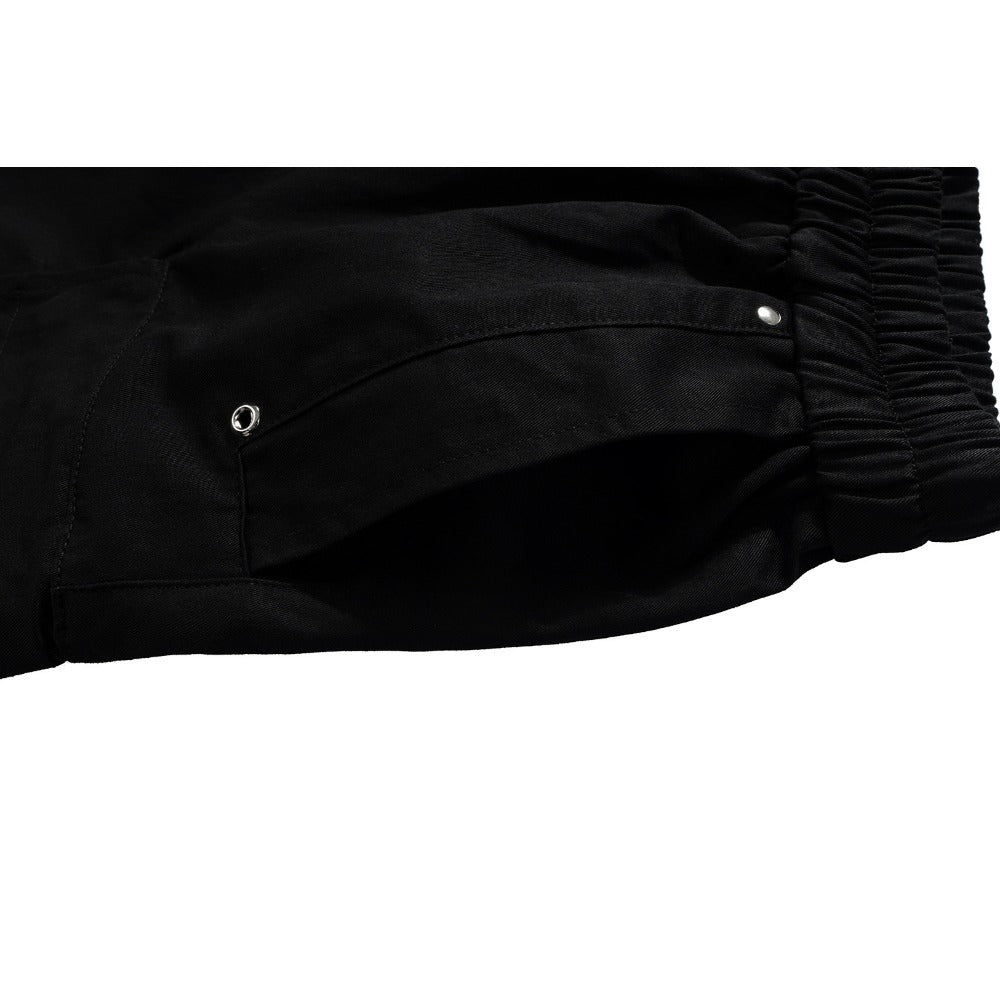 Zipper Drawstring Street Shorts - Thrashink