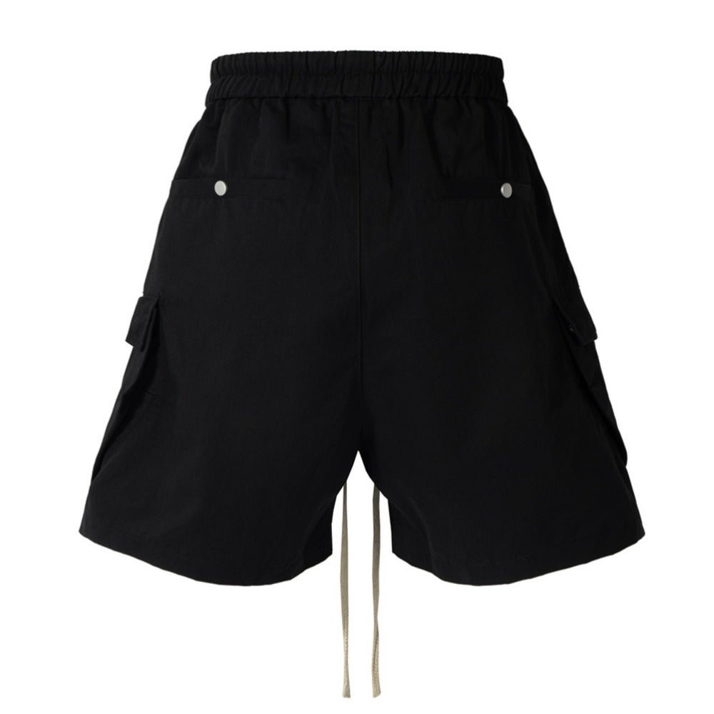 Zipper Drawstring Street Shorts - Thrashink